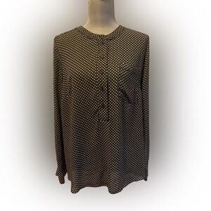 Lane Bryant Polka Dot Pullover Blouse, Size 14/16
